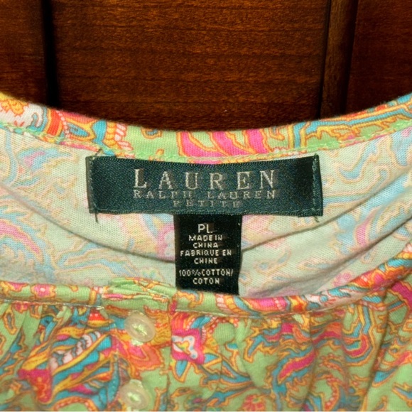 Ralph Lauren Paisley Ruffle Blouse - Multicolor - Picture 3 of 5